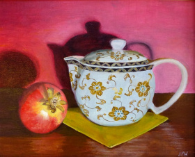 Teapot and pomegranate 