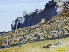 Over the wall to Curbar Edge Over the wall to Curbar Edge